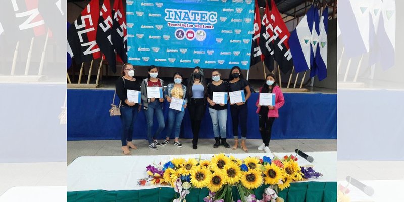 Protagonistas concluyen cursos libres y modulares de la enseñanza técnica en Jinotega