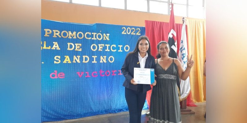 En Fuerza de Victorias Masatepinos reciben certificados de cursos de Escuelas Municipales de Oficio
