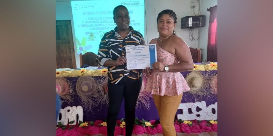 Sub-Sede del Centro Técnico de Bluefields en Corn Island realiza Entrega de Certificados