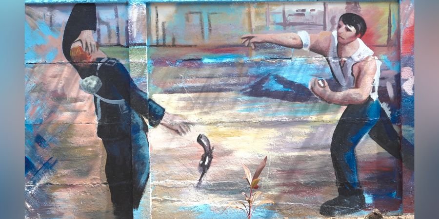 Mural “Patria es Dignidad” es inaugurado en el Centro Tecnológico Comandante Hugo Chávez de Managua