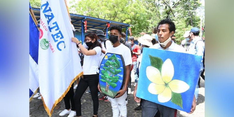 Estudiantes Técnicos inician actividades para celebrar la Fiestas Patrias