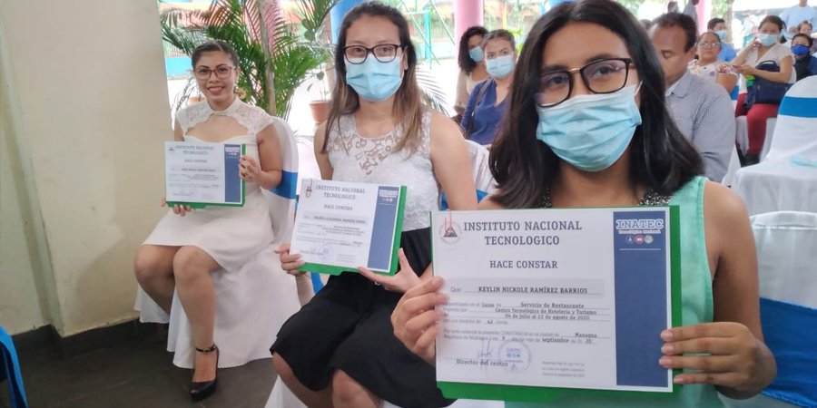 INATEC refuerza atención a turistas en Managua con nuevos egresados de cursos de capacitación
