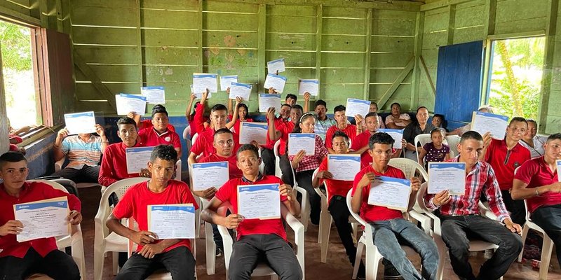 Protagonista de la Comunidad Magnolia en la Costa Caribe Sur finalizan curso del Programa Vocación Productiva