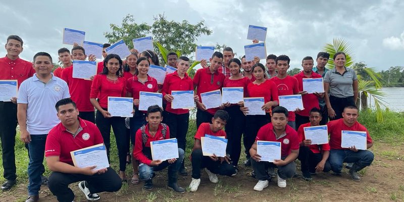 Protagonista de la Comunidad Magnolia en la Costa Caribe Sur finalizan curso del Programa Vocación Productiva