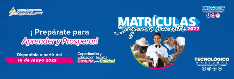 Matrícula II Semestre del a Educación Técnica 2022