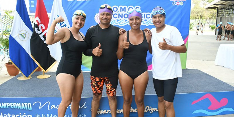 Tecnológico Nacional celebra la cuarta edición del Campeonato Nacional de Natación "Nicaragua Paz y Dignidad"