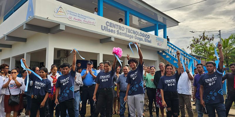 Inauguración del Centro Tecnológico Ulises Santiago Gogo en Bilwi