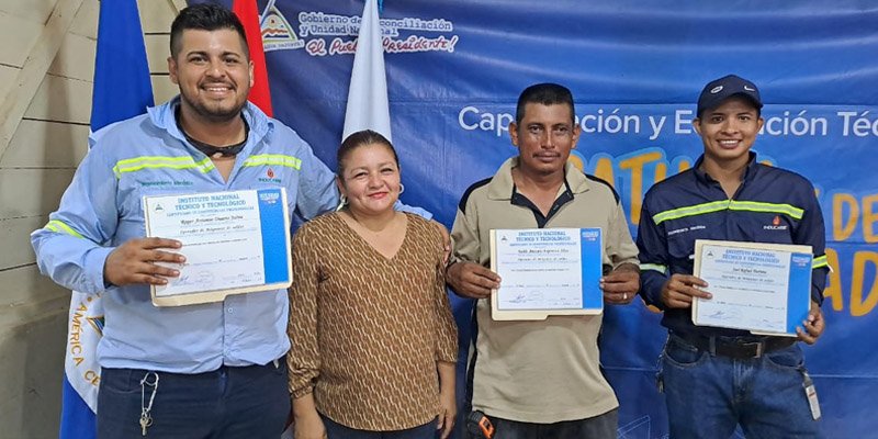 80 protagonistas de la Costa Caribe Sur finalizan diversos cursos para el desarrollo local