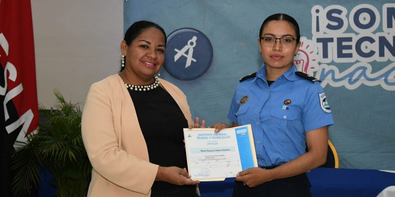 Policía Nacional y INATEC Gradúan y Lanzan Nueva Edición del Programa Angelita Morales Avilés