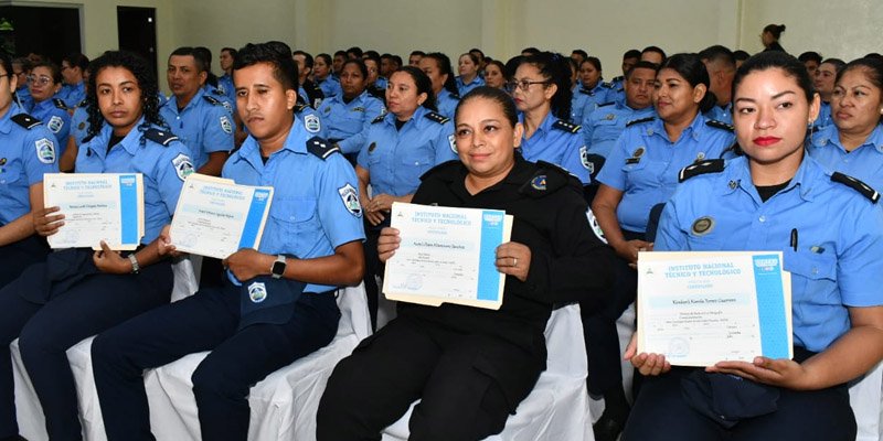 Policía Nacional y INATEC Gradúan y Lanzan Nueva Edición del Programa Angelita Morales Avilés