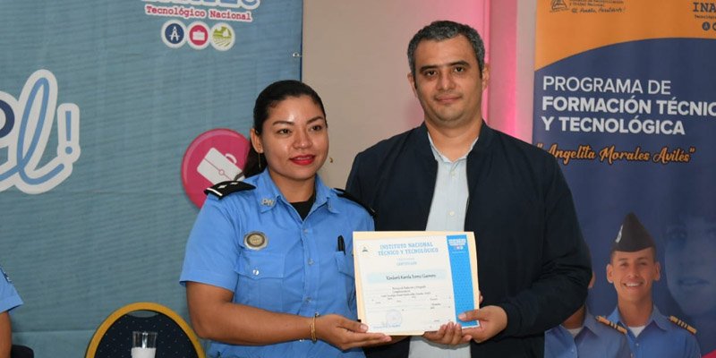 Policía Nacional y INATEC Gradúan y Lanzan Nueva Edición del Programa Angelita Morales Avilés