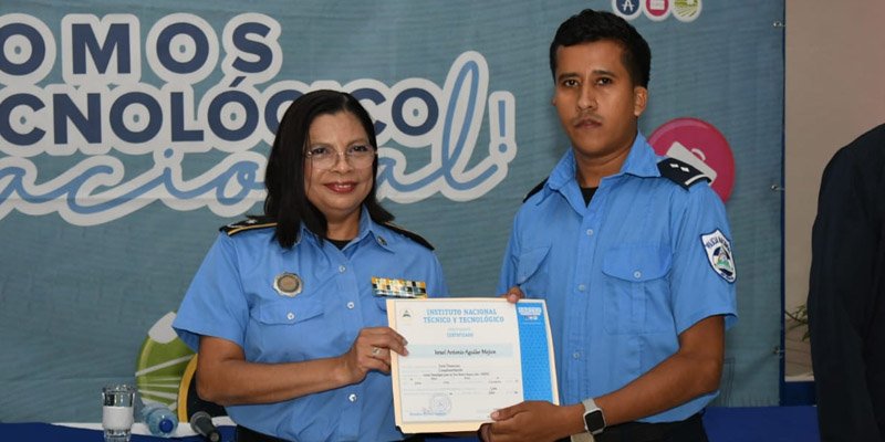 Policía Nacional y INATEC Gradúan y Lanzan Nueva Edición del Programa Angelita Morales Avilés