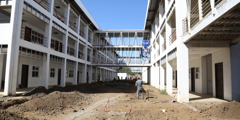 Avances en la construcción del Centro Tecnológico Juan de Dios Muñoz, en la ciudad de León