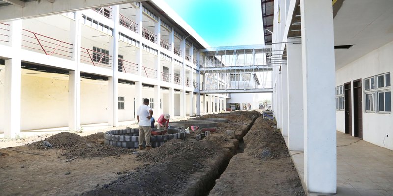 Avances en la construcción del Centro Tecnológico Juan de Dios Muñoz, en la ciudad de León