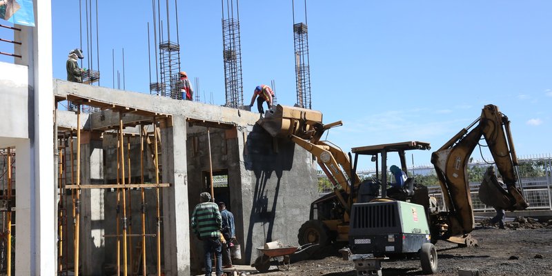 Avances en la construcción del Centro Tecnológico Juan de Dios Muñoz, en la ciudad de León