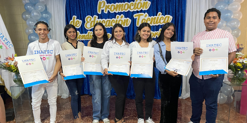 Egresados de la educación técnica en Chinandega