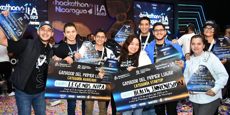 Clausura segundo día Hackathon Nicaragua 2023 Inteligencia Artificial para la educación y el desarrollo humano