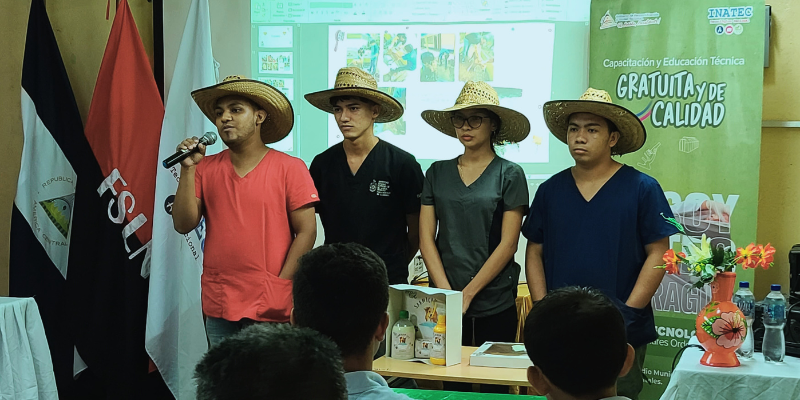 Estudiantes del Centro Tecnológico Germán Pomares de Juigalpa presentan perfiles de proyectos innovadores