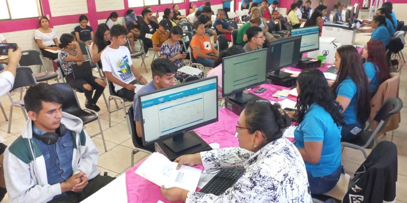 Éxito total en la apertura de matrículas de educación técnica en Carazo.