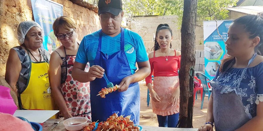 Protagonistas de Totogalpa reciben curso de Cocina Básica